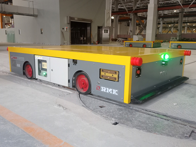 যন্ত্রপাতি উত্পাদন জন্য আরজিভি স্বয়ংক্রিয় রেল স্থানান্তর কার্ট
