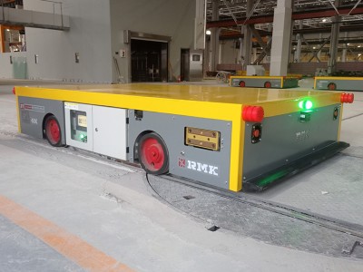 যন্ত্রপাতি উত্পাদন জন্য আরজিভি স্বয়ংক্রিয় রেল স্থানান্তর কার্ট